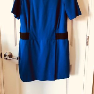 Eliza J Blue Crepe Drop Waist dress. Size 14